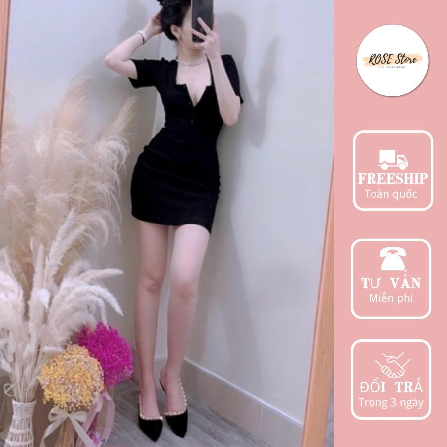 Váy body, đầm xốp nhăn 4 màu size S M lọai 1 - ROSE STORE