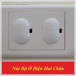 COMBO 10 NÚT BỊT Ổ ĐIỆN 2 CHÂN