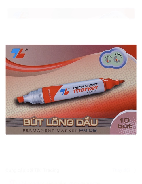 BÚT LÔNG DẦU 2 ĐẦU TO THIÊN LONG PM-09