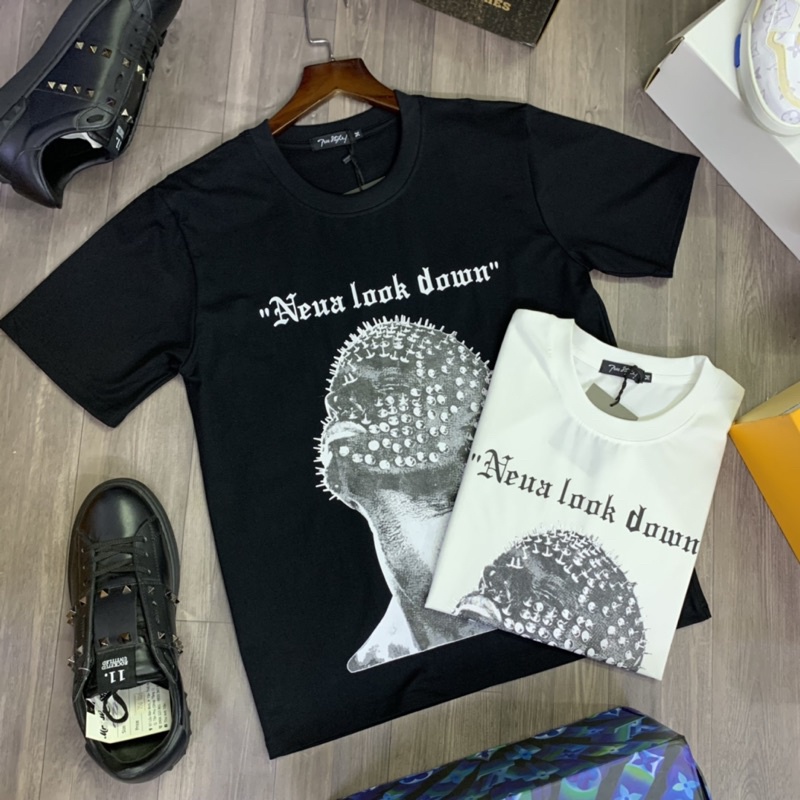 Áo thun nam cổ tròn, in hình mặt người Form rộng Unisex giá rẻ và đẹp. 2 màu trắng đen thun cotton co giản TShirt | BigBuy360 - bigbuy360.vn