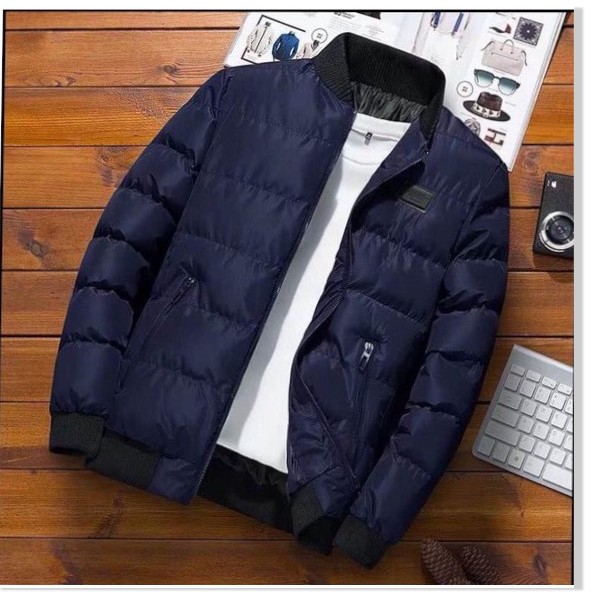 ÁO KHOÁC PHAO NAM TRẦN BÔNG BA LỚP THỜI TRANG HÀN TINH TẾ KME FASHION