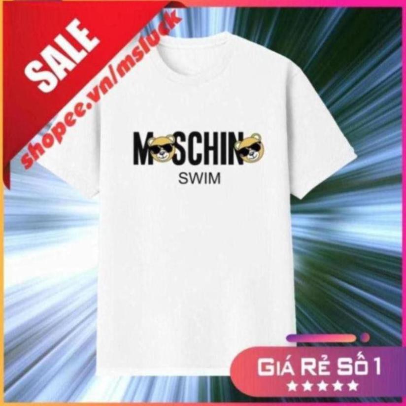 Áo thun gấu moschino swim, áo thun moschino swim teddy bear, áo thun nam nữ, vải cotton mát mịn