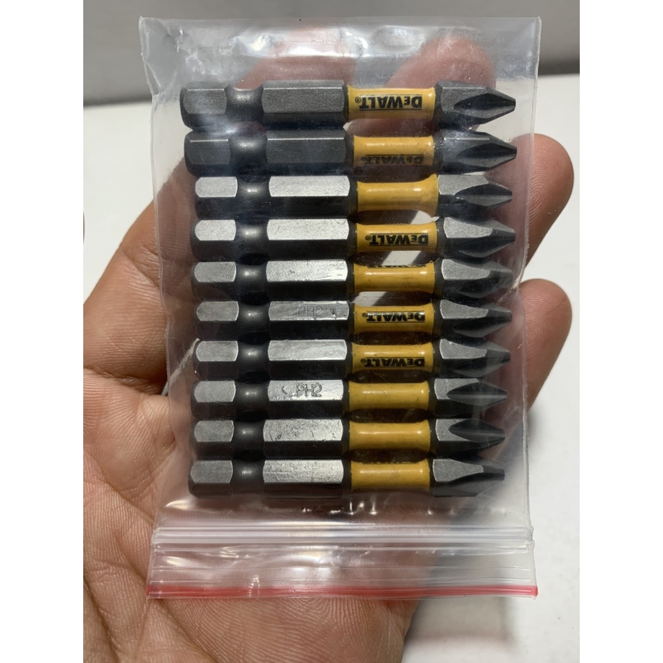 ( Sỉ mũi vít ) Túi 10 mũi vít Dewalt PH2 dài 50mm chính hãng có từ