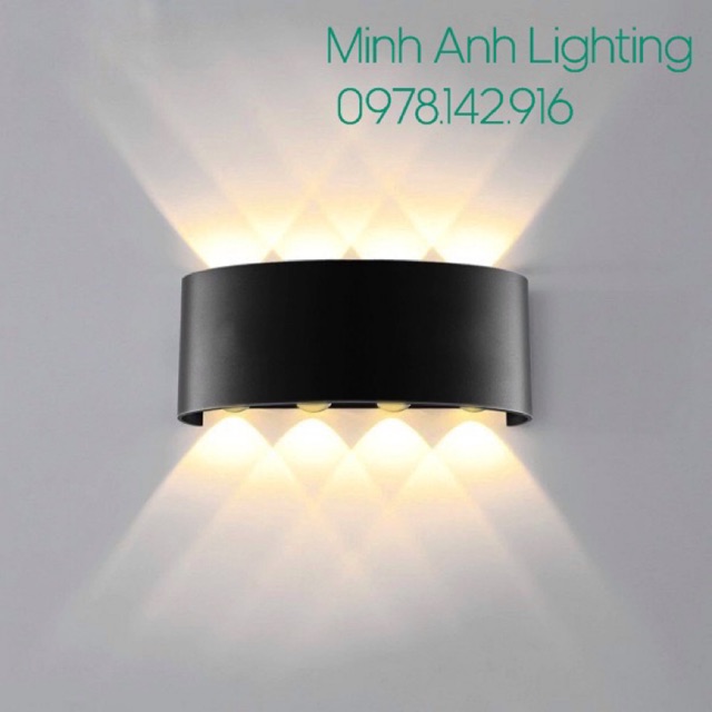 Đèn LED Hắt Tường Gắn Tường Ốp Tường Trong Nhà Ngoài Trời 2 Bóng 4 Bóng 6 Bóng 8 Bóng