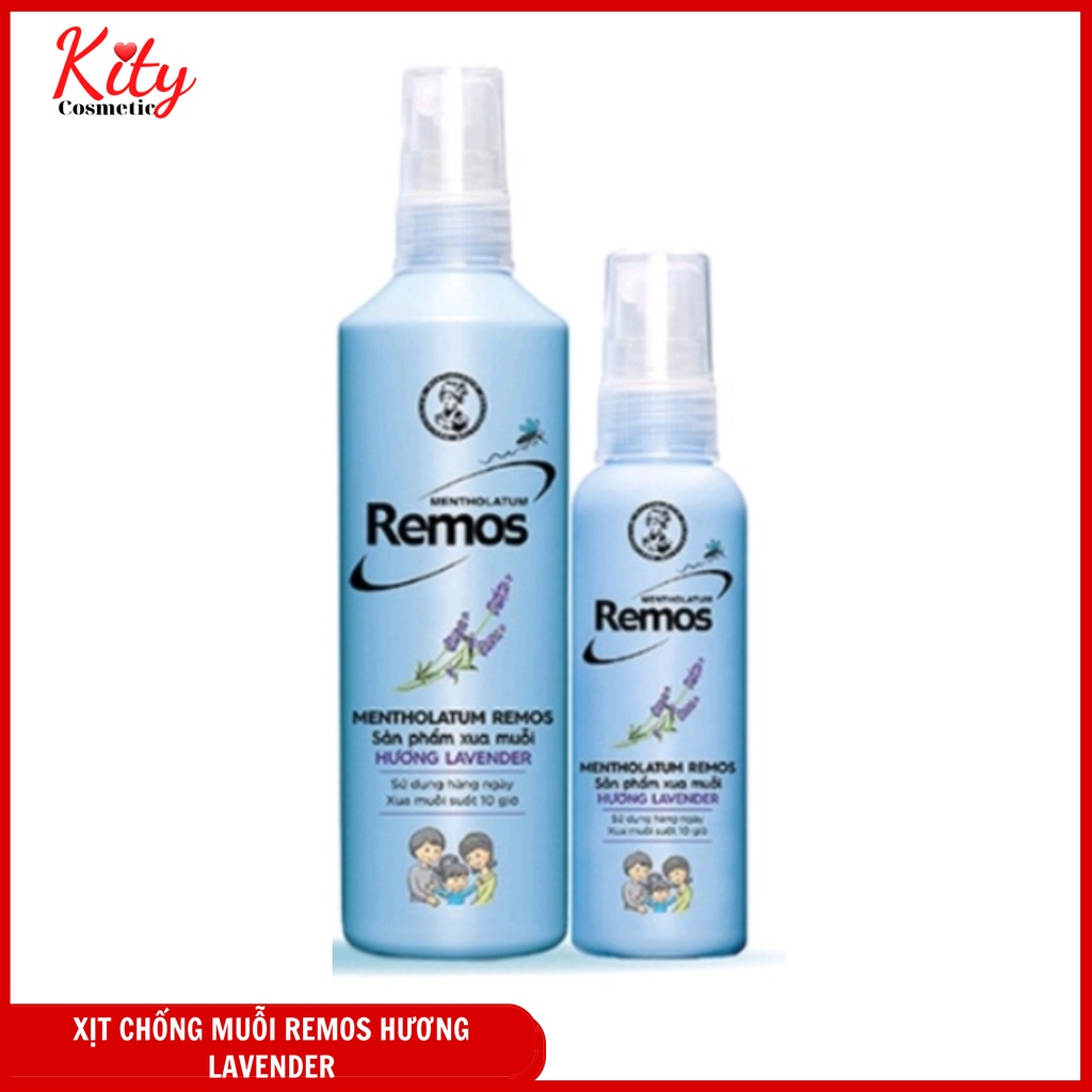 Dung dịch chống muỗi- xịt chống muỗi Rohto Mentholatum Remos Hương Lavender 60ml/150ml