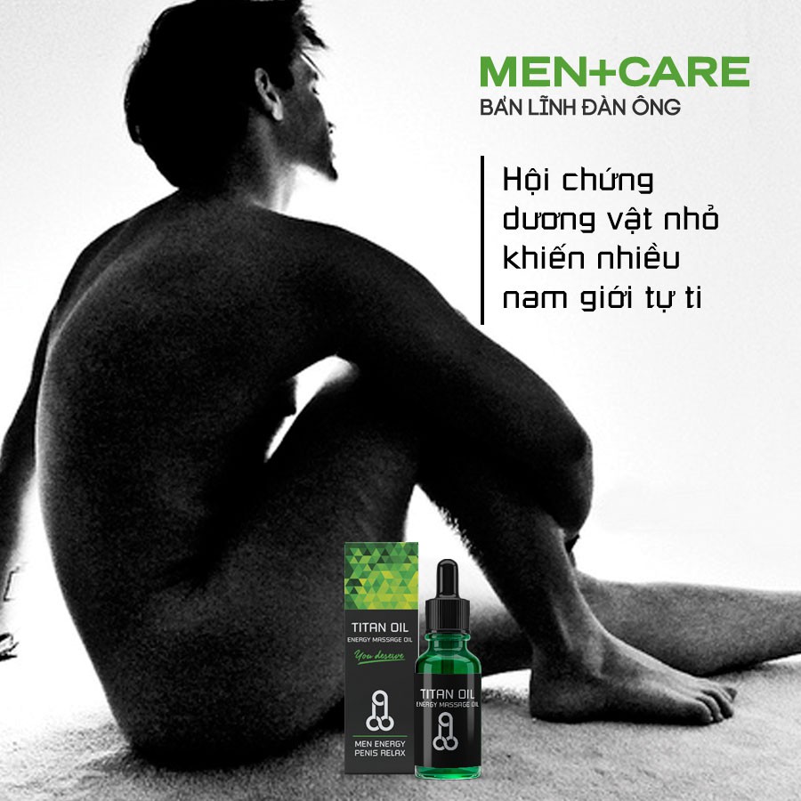 TINH DẦU MASSAGE TĂNG KÍCH THƯỚC "CẬU NHỎ" 10ml TITAN OIL DÀNH CHO NAM