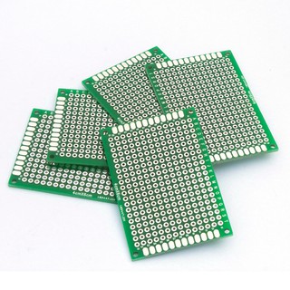 PCB Xanh Lá Đục Lỗ 2 Mặt Kích Thước 7x9cm