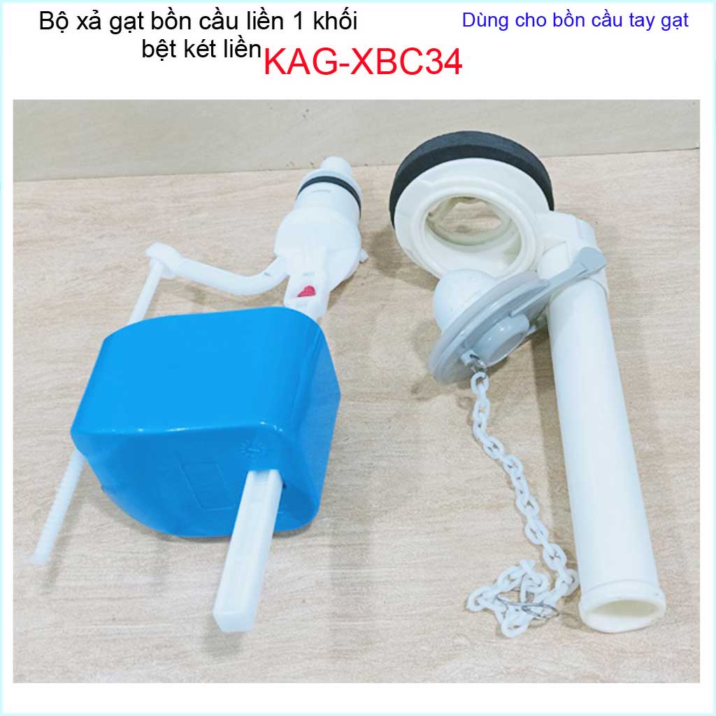 Bộ xả cầu 1 khối tay gạt KAG-XBC34, Xả gạt cầu liền khối gạt êm sử dụng tốt