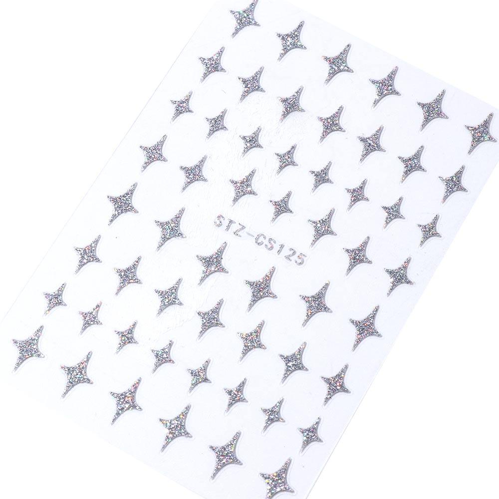 OCEANMAP Miếng Dán Trang Trí Móng Tay Phản Quang Họa Tiết Hoạt Hình Dễ Thương DIY