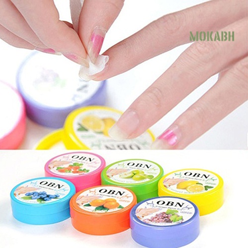 1 Hộp 32 Khăn Giấy Ướt Tẩy Sơn Móng Tay Hương Hoa
