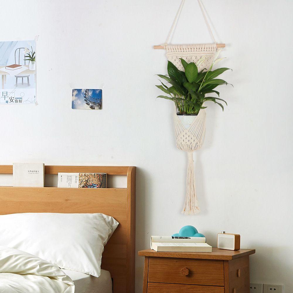 Giá Đỡ Chậu Hoa Bằng Dây Thừng Cotton Bện 1