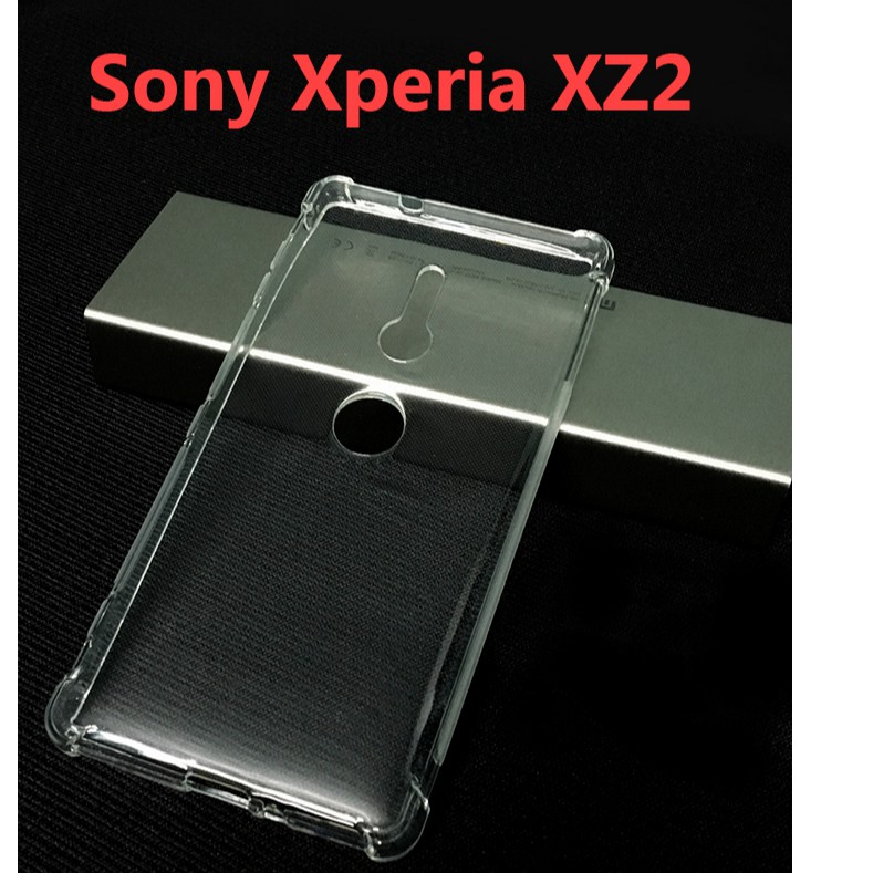 Ốp Lưng Sony Xperia XZ2 Trong Suốt Chống Sốc 4 Góc - Nhựa Dẻo Phủ NaNo Cao Cấp