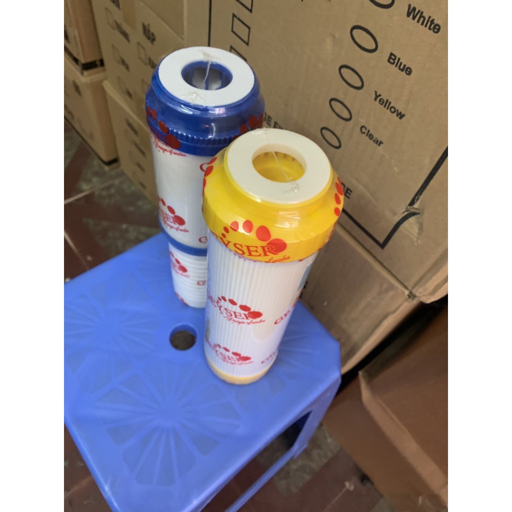Lõi Lọc Số 1,2 Máy Geyser Liên Doanh ♥️ Lõi Số 1 Bông, Số 2 Cation Làm Mềm Nước