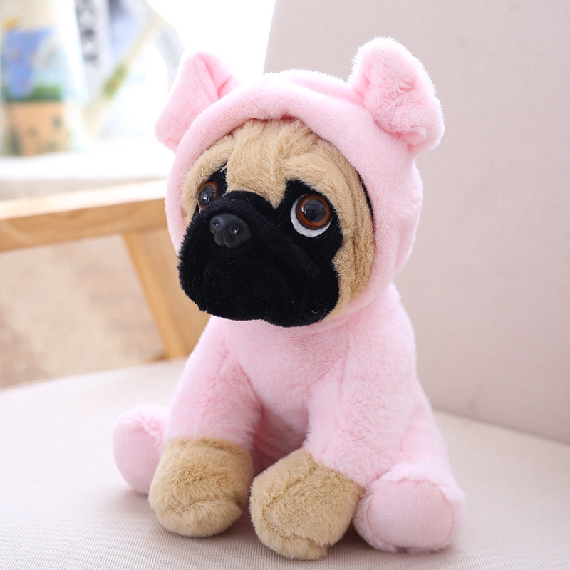 Thú nhồi bông đồ chơi hình chó pug mềm mại đáng yêu 20cm