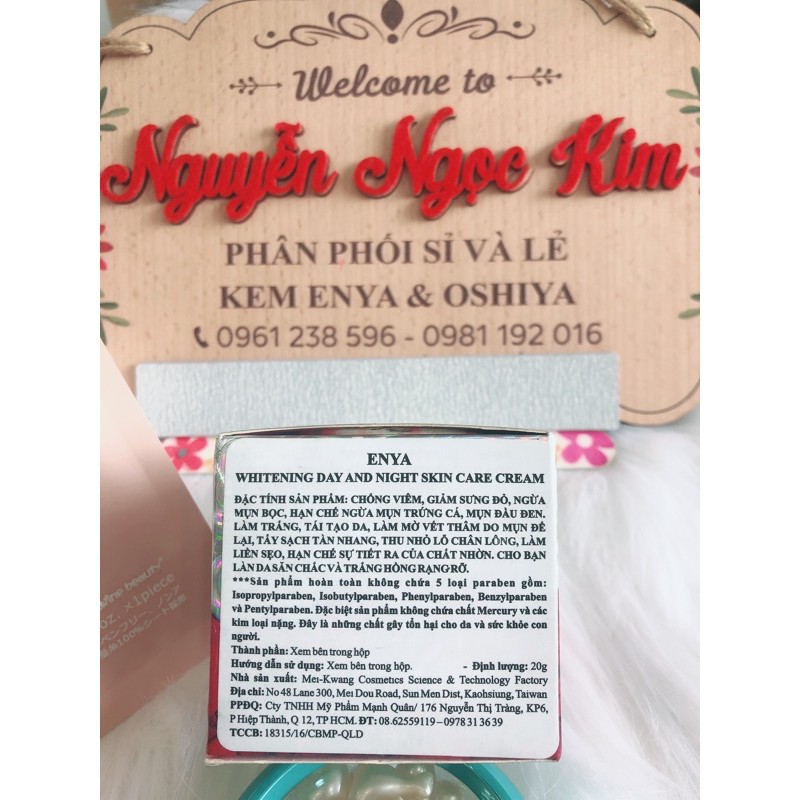 Kem Enya Đỏ Ngừa Mụn và Dưỡng Trắng( hộp màu đỏ 20g)