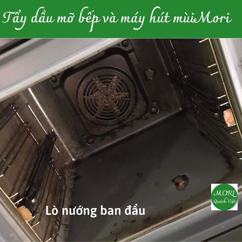 combo 4 tẩy dầu mỡ bếp và máy hút mùi mori, chai 620ml