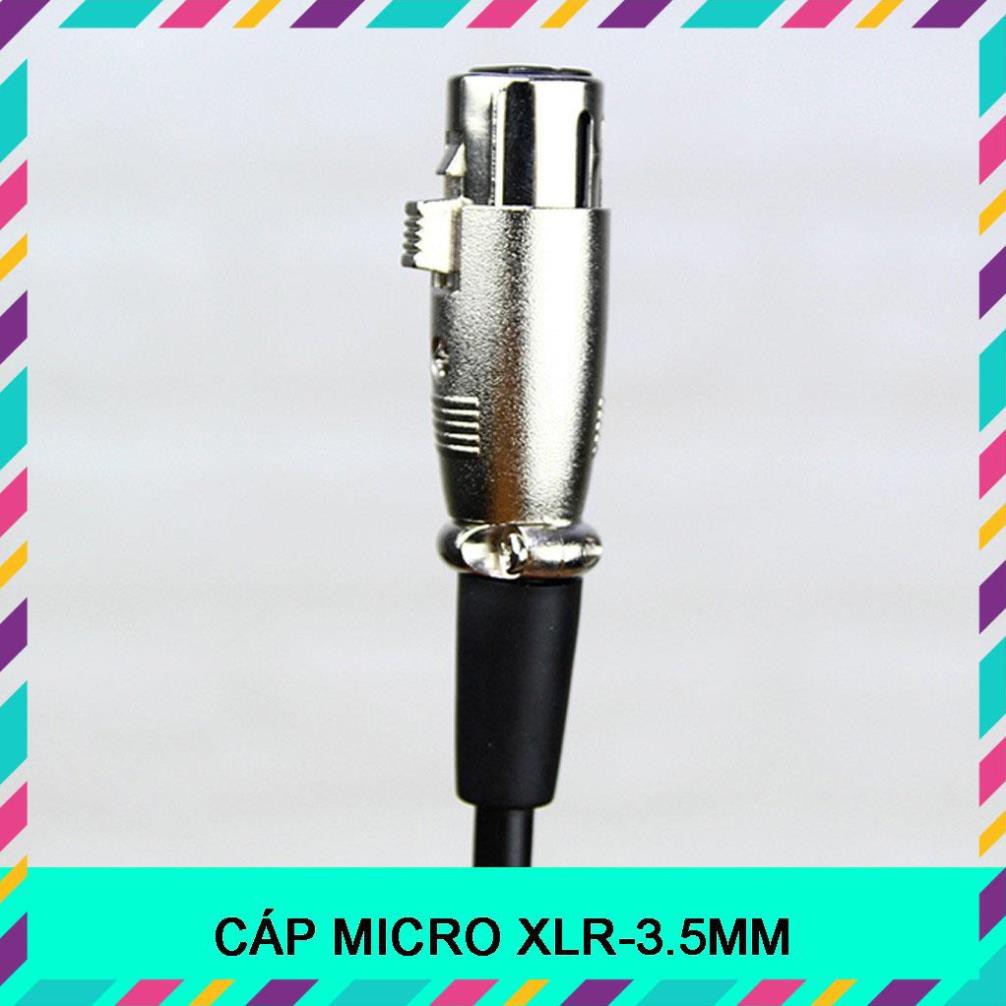 CÁP MICRO XLR-3.5MM ⚡ HÀNG CHÍNH HÃNG⚡ DÂY MIC THU ÂM BM800, BM900, AMI BM900, ISK AT100, AT350…