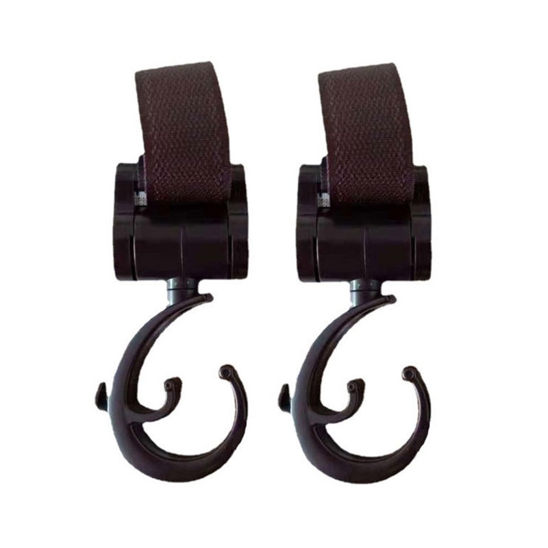 Set 2 Móc Treo Đồ Đa Năng Gắn Xe Đẩy Em Bé