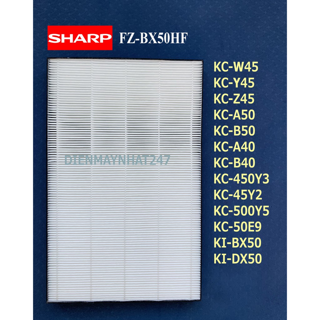 Màng lọc không khí Sharp kc-w45, z45, y45, a50, b50