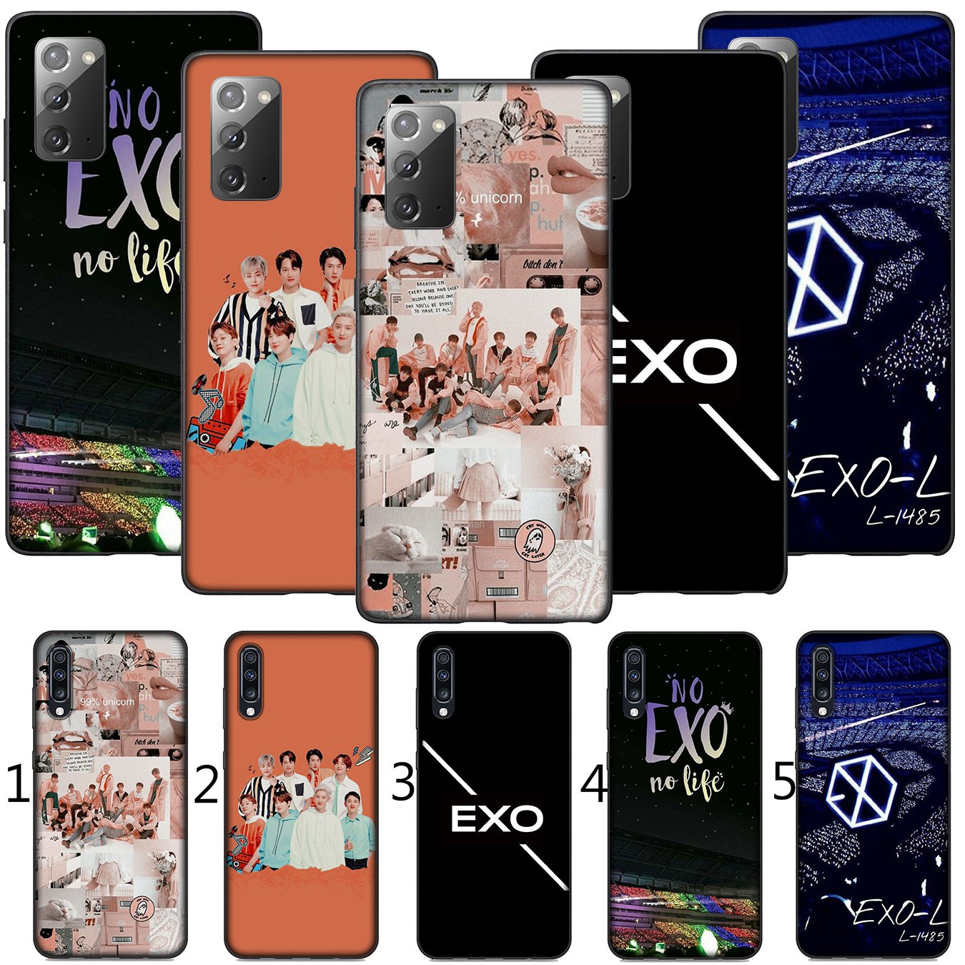 Samsung Galaxy S21 Ultra S8 Plus F62 M62 A2 A32 A52 A72 S21+ S8+ S21Plus Casing Soft Silicone Phone Case kpop exo Cover