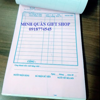 Sổ Hóa Đơn - 02 liên - 10 cuốn