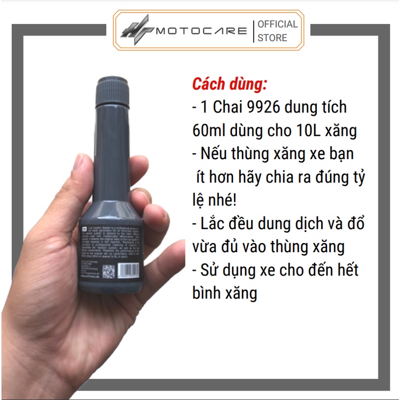 Dung dịch vệ sinh kim phun, buồng đốt SENFINECO 9926 phục hồi hiệu năng xe giúp xe mượt mà, bốc như mới