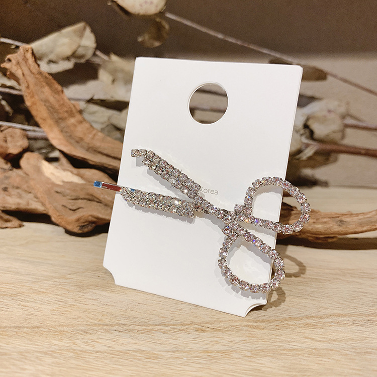 Kẹp Tóc Đính Đá Pha Lê Phong Cách Thời Trang Đơn Giản 23438