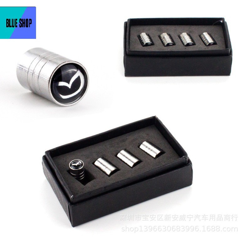 Nắp van lốp xe hơi bằng hợp kim - 1 bộ 4 van xe