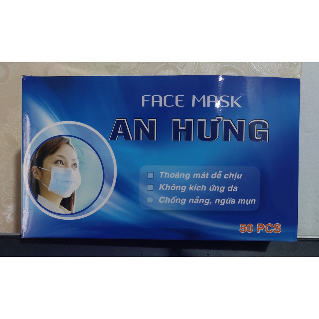 Khẩu Trang Y Tế 4 Lớp Hộp 50 chiếc[Hàng Có Sẵn]