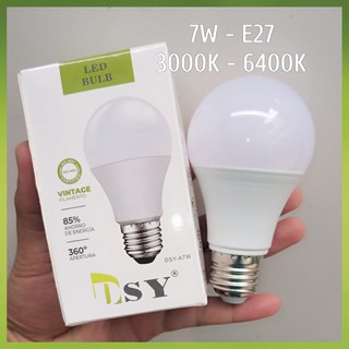 Bóng LED Bulb tròn 7W Ánh Sáng Vàng - Trắng