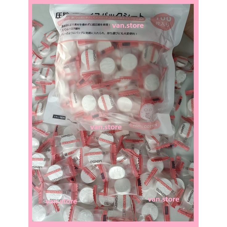 Mặt Nạ Viên Giấy - Mặt Nạ Nén Miniso - Miniso Mask