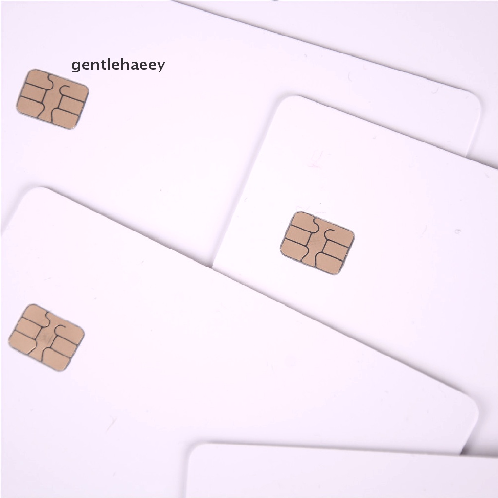 Set 5 thẻ chip thông minh IC sle4442 chip bằng PVC màu trắng