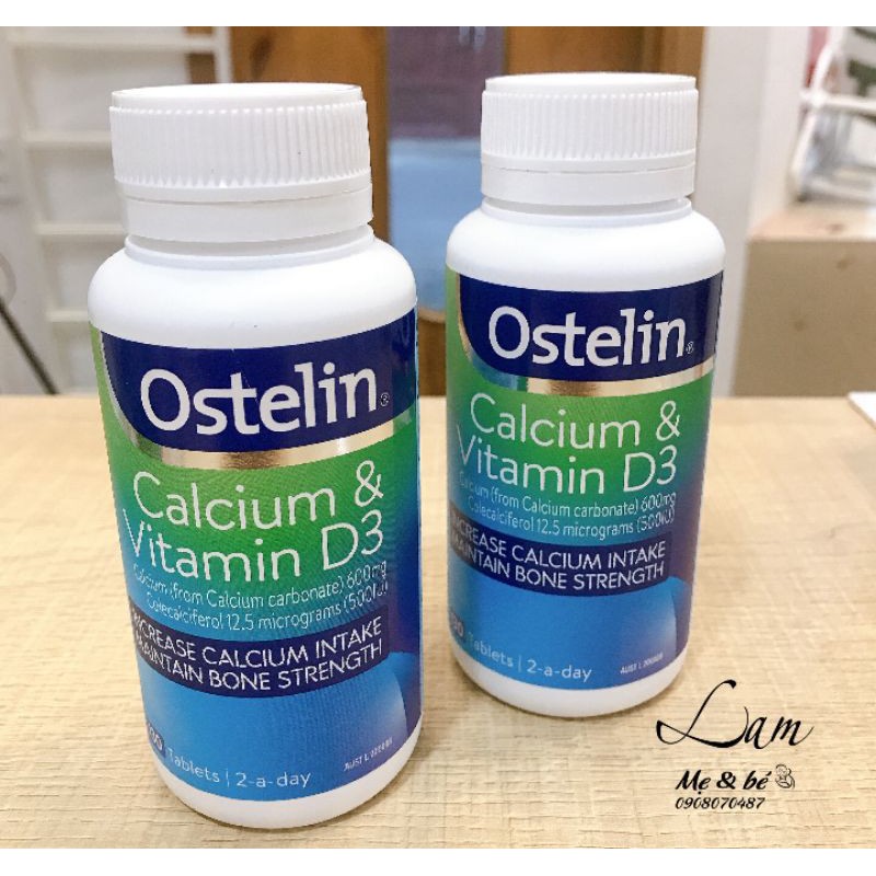 Viên Canxi Ostelin Vitamin D3 & Calcium