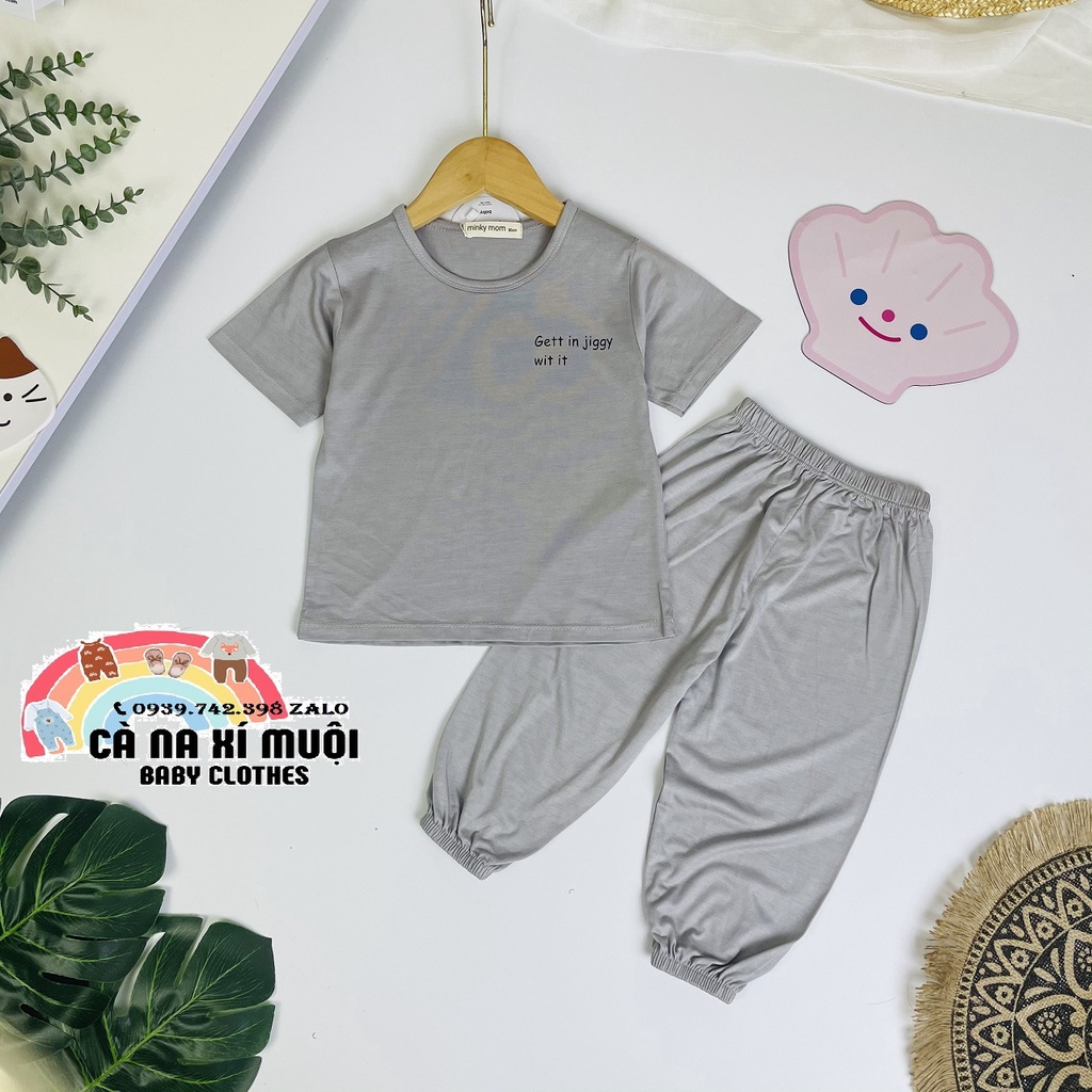 Bộ ALIBABA Minky Mom Thun Lạnh Size(9-26Kg)FREE SHIPDể Thương Cho Bé Gái Bé Trai, Đủ Màu