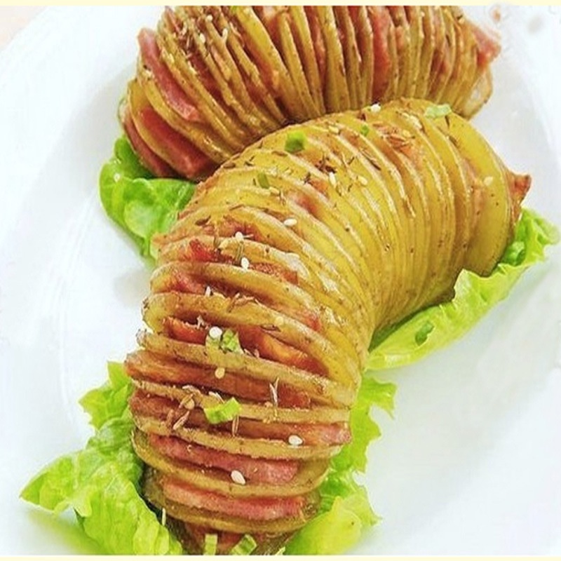 Dụng cụ cắt khoai tây lốc xoáy ANAEAT thép không gỉ đa năng tiện lợi
