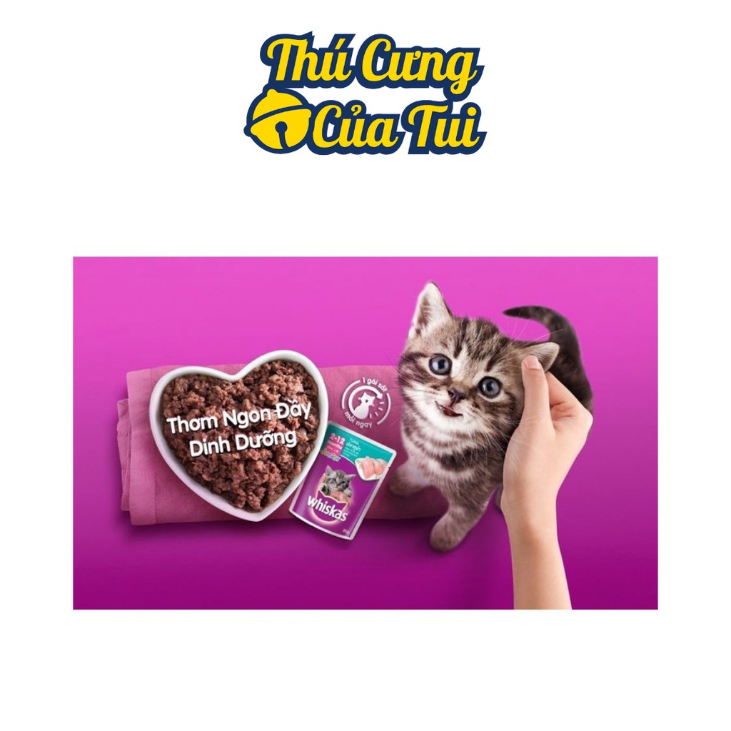 Pate Vị Cá Ngừ Cho Mèo Con Whiskas Junior Tuna 85g - Thú Cưng Của Tui