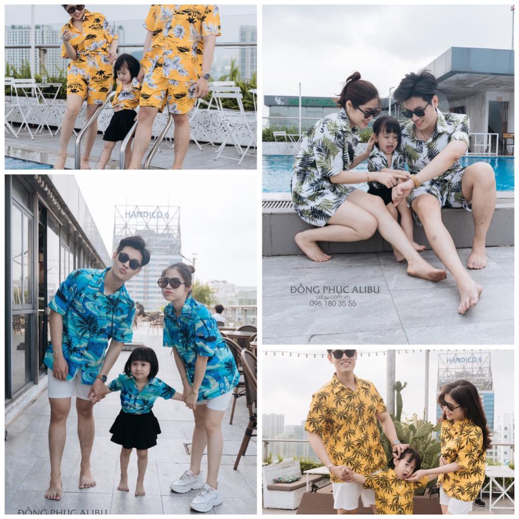 áo hoa quả pijamas đi biển hawaii,bộ đồ đồng phục họa tiết trái cây gia đình nhóm chụp kỷ yếu giá rẻ nam nữ đẹp