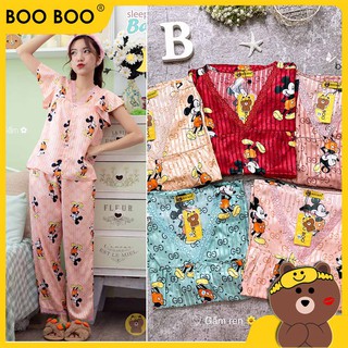 Đồ bộ gấm ren tnqd boo boo mẫu mickey 2