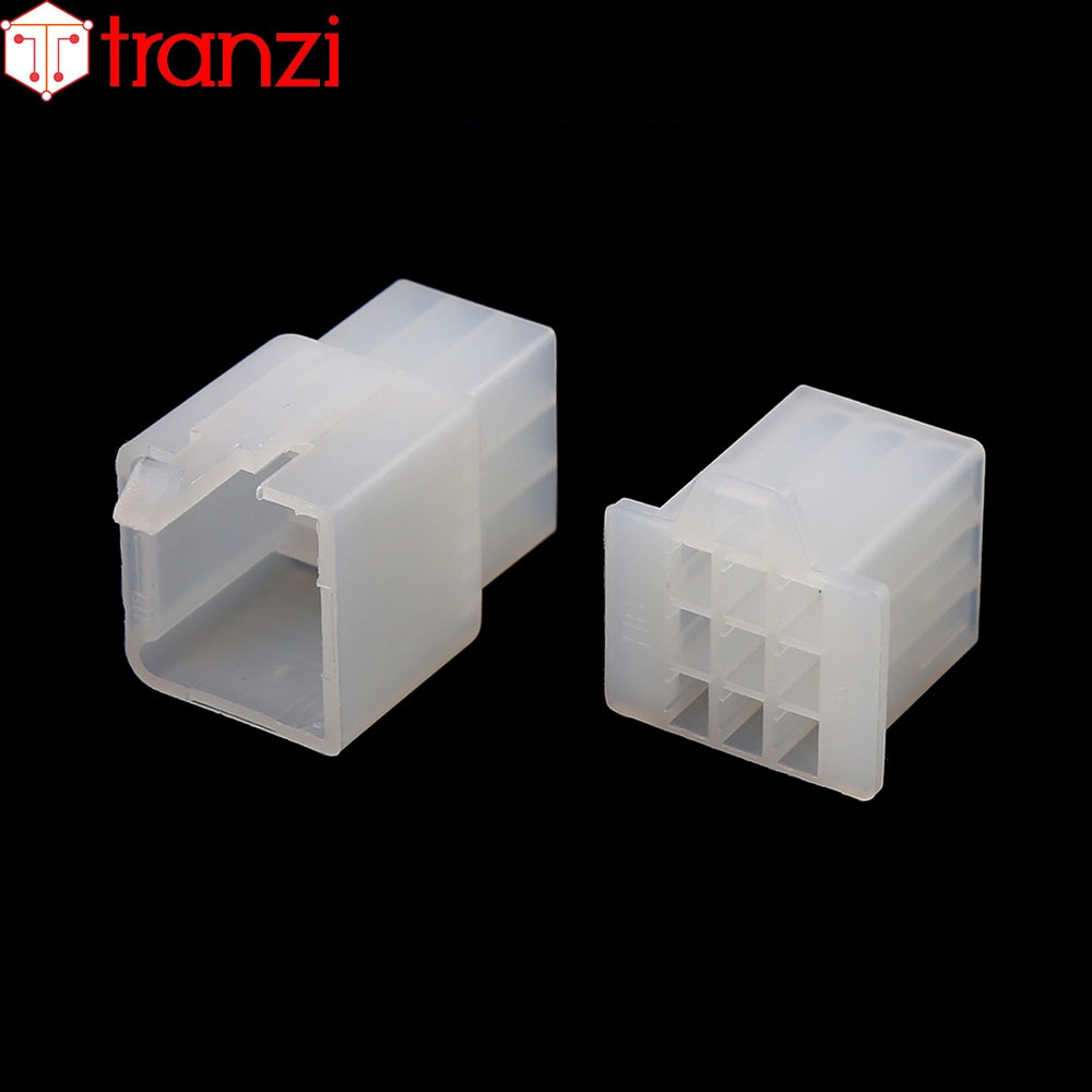 Vỏ header 2.8mm 28050 9P bộ đực cái trắng - túi 1 bộ đực cái