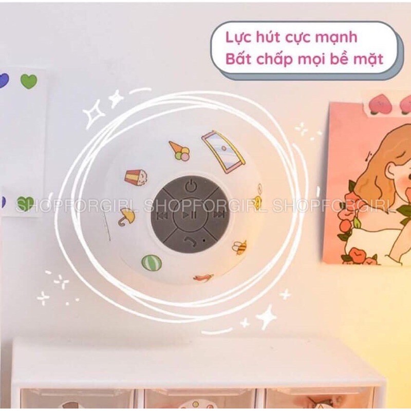 ⚡️ Loa Bluetooth không dây chống nước gắn tường, nhà tắm có tặng kèm sticker