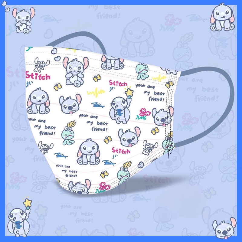 Khẩu trang in hình dễ thương 5 cai x Mask of the bear