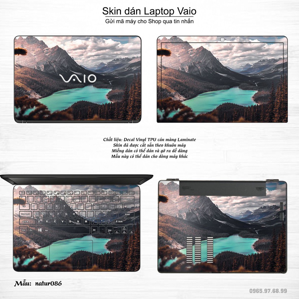 Skin dán Laptop Sony Vaio in hình thiên nhiên nhiều mẫu 4 (inbox mã máy cho Shop)