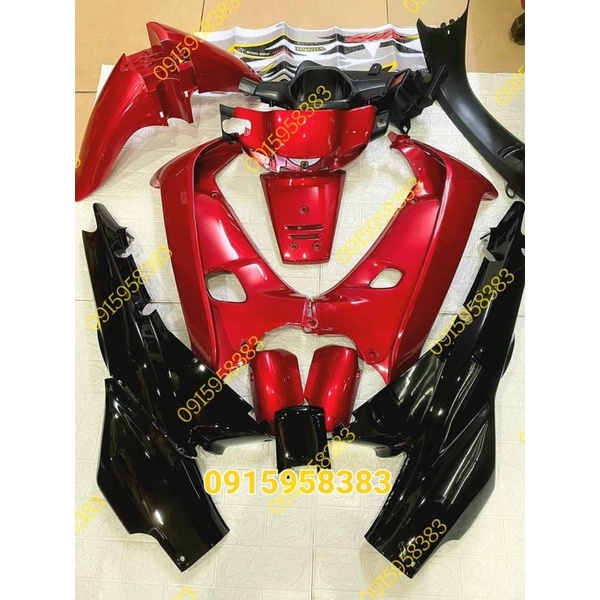 Bộ áo wave 110 đỏ candy . wave thái đỏ . wave alpha