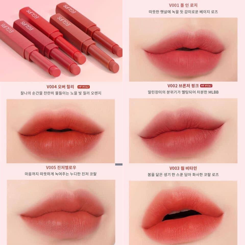 Son thỏi lì Eglips Muse In Velvet Lipstick 1.8g | Shopee Việt Nam