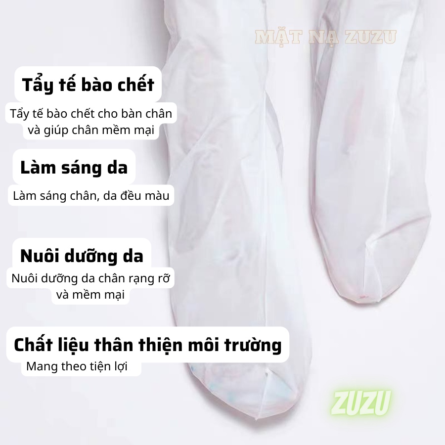 Mặt Nạ Chân Tẩy Tế Bào Chết Chăm sóc da chân nứt nẻ, thô ráp 1Cặp LALA