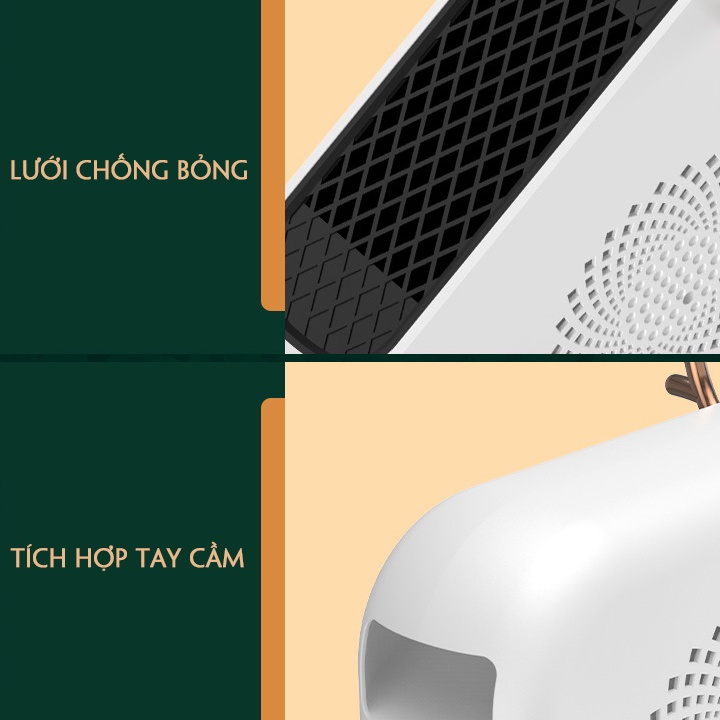 Quạt sưởi mini để bàn công suất 500W làm nóng cực nhanh - Cây máy sưởi mini mùa đông