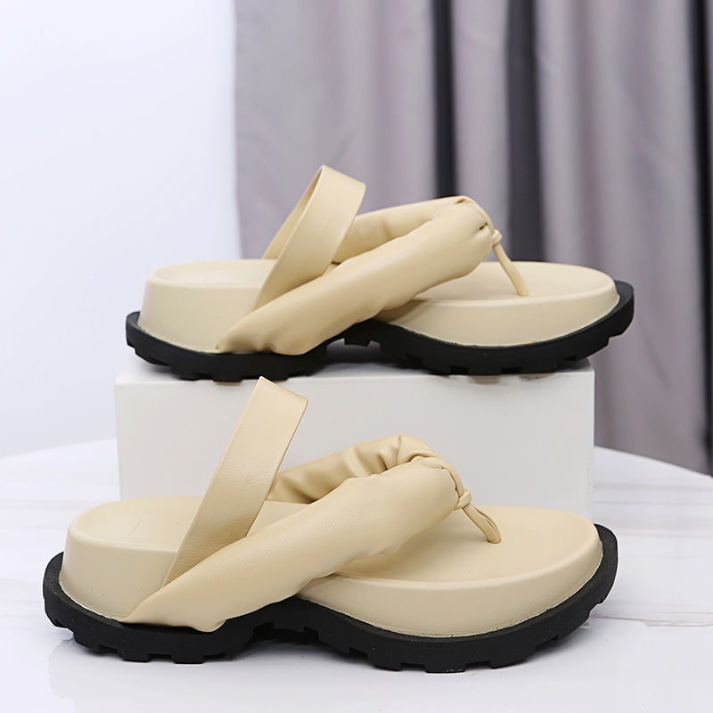 Dép Xỏ Ngón Đi Biển Đế Dày Thời Trang Dành Cho Nữ