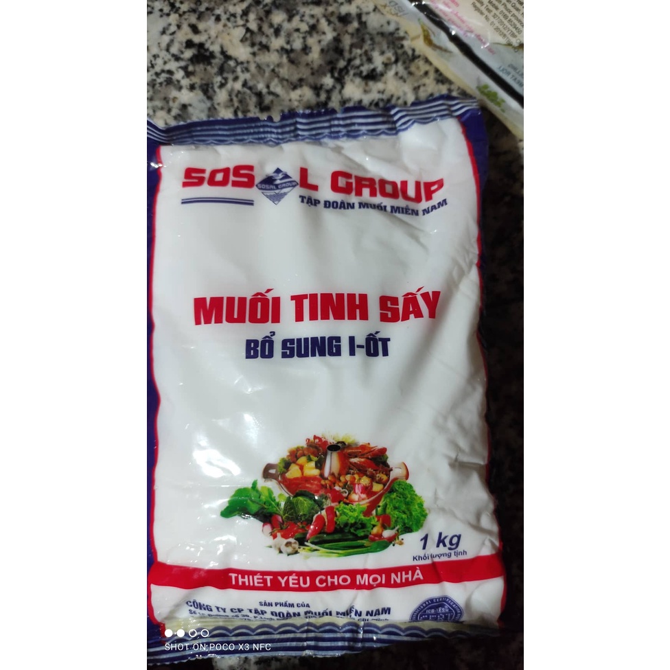 Muổi tinh sấy bổ sung i-ốt 1kg