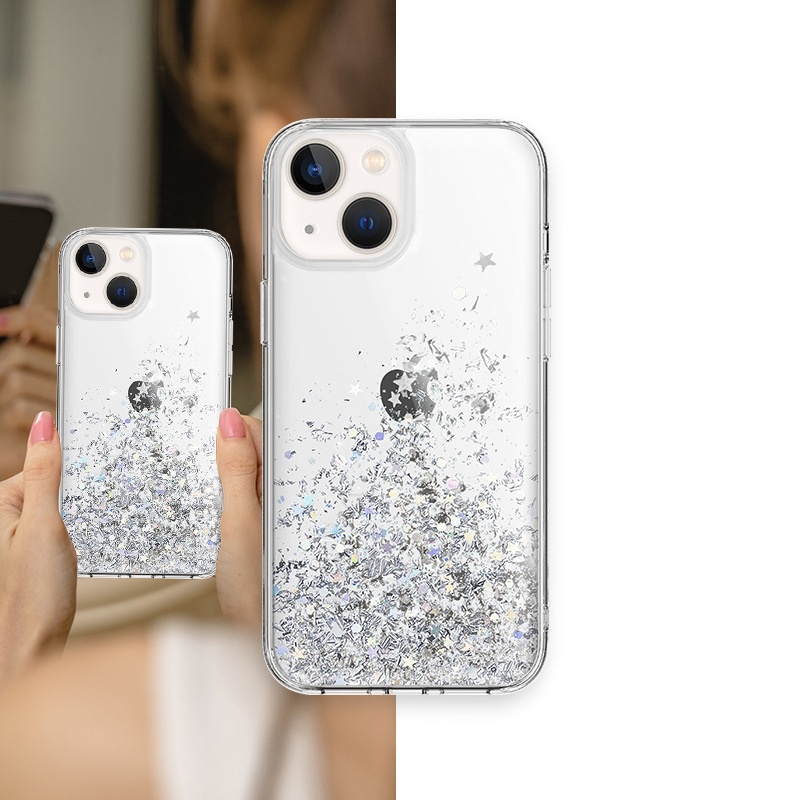 Ốp điện thoại kim tuyến nước chống sốc thích hợp cho iphone 13 pro max /13 pro 13/13 mini