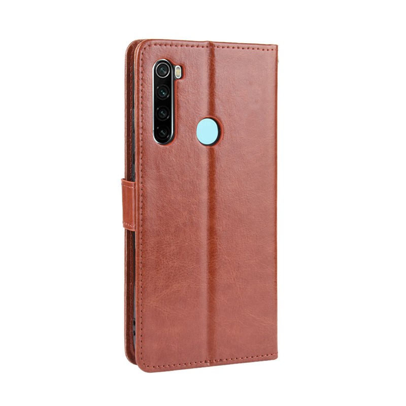 Bao da điện thoại màu trơn thanh lịch cho Xiaomi Redmi Note 8 Pro Note8 8Pro